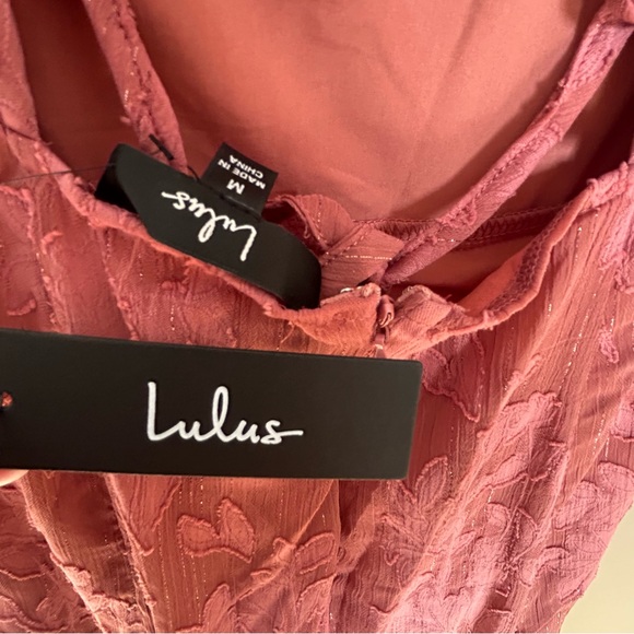 Host Pick ♥️ NWT Lulus Rusty Rose Floral Maxi Dress - Picture 9 of 10